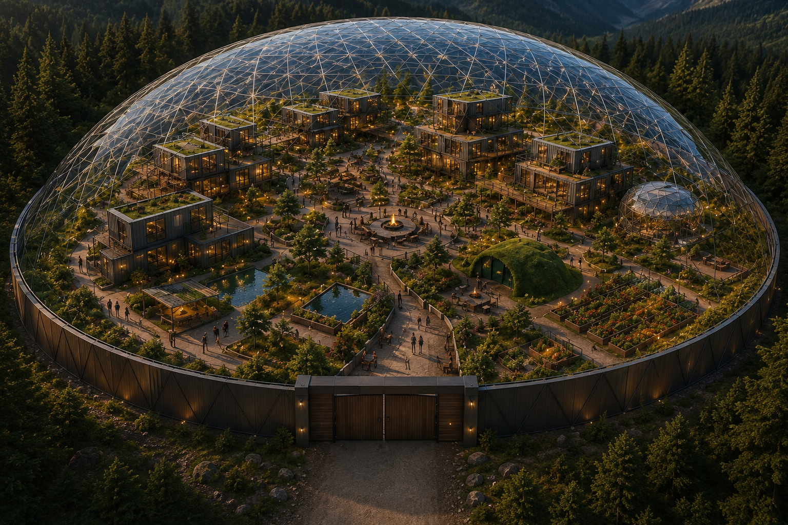 120 m geodezinis kupolas – specialūs didelio mastelio projektai